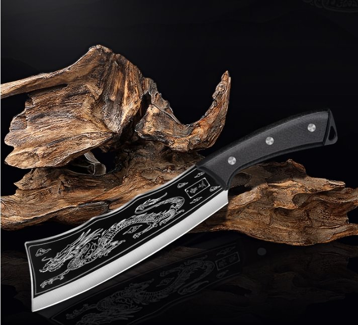 cuchillo de cocina de acero inoxidable Dragon