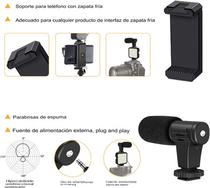 ContentMaster Kit: Conjunto Profesional de Fotografía y Video en Vivo para Móvil.