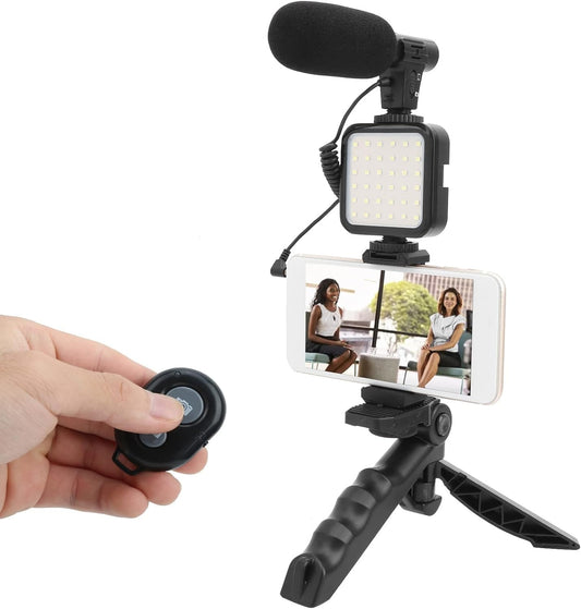 ContentMaster Kit: Conjunto Profesional de Fotografía y Video en Vivo para Móvil.