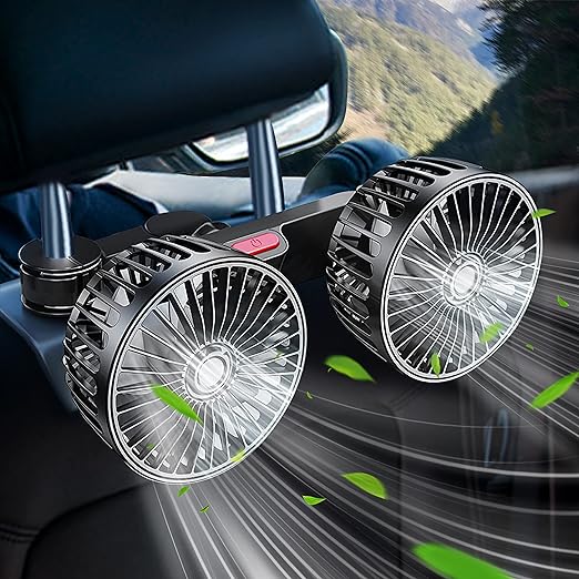 CoolRide™: Ventilador ajustable para asiento de automóvil