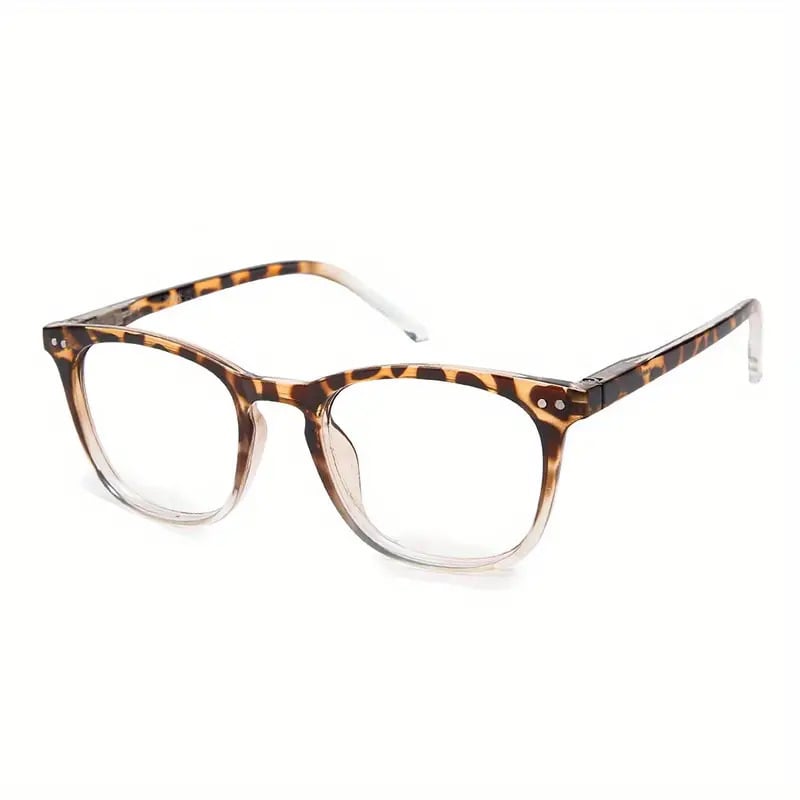 Leopard Lux: Gafas de Lectura Degradadas con Estampado de Leopardo