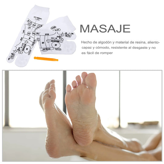 AcuStep Socks: Calcetines de Acupuntura con Masajeador de Pies - Terapia y Confort con Cada Paso"