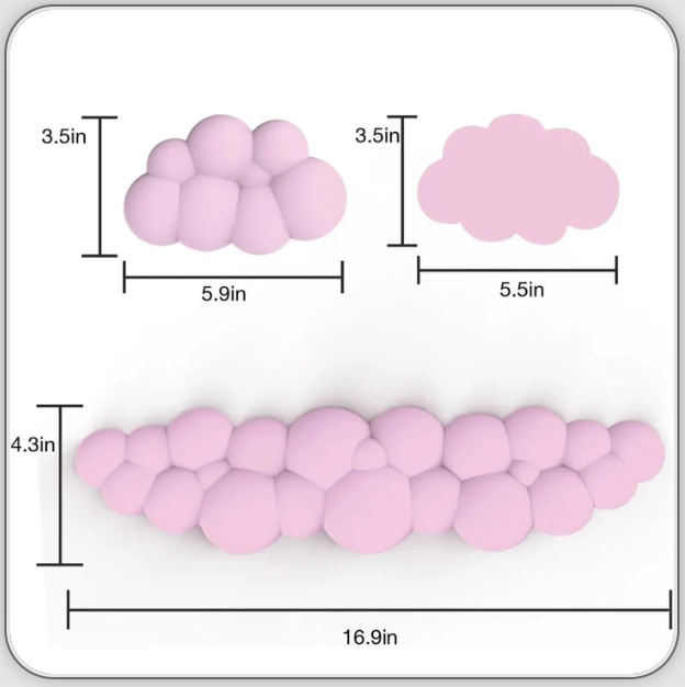 CloudPad Cojín Ergonómico para Muñeca FluffyPady™