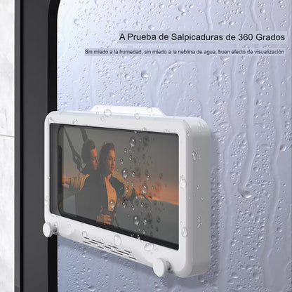 360° Shower Phone Stand: Soporte Giratorio de Teléfono para Baño.