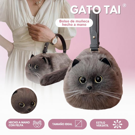 Gato Tai: Bolso de muñeca  hecho a mano