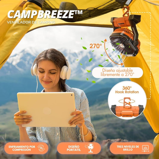 CampBreeze™: Ventilador Portatil