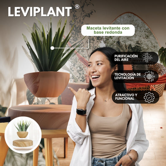 Leviplant: Maceta levitante con base redonda