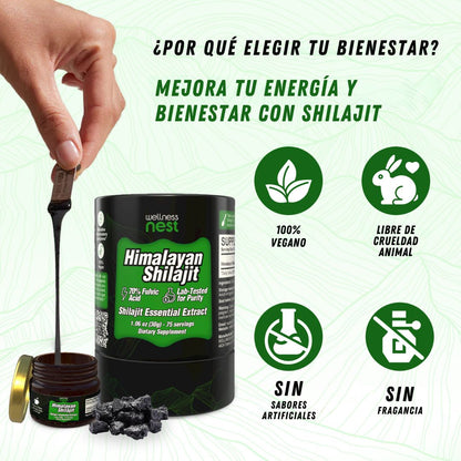 Extracto esencial de Himalaya Shilajit