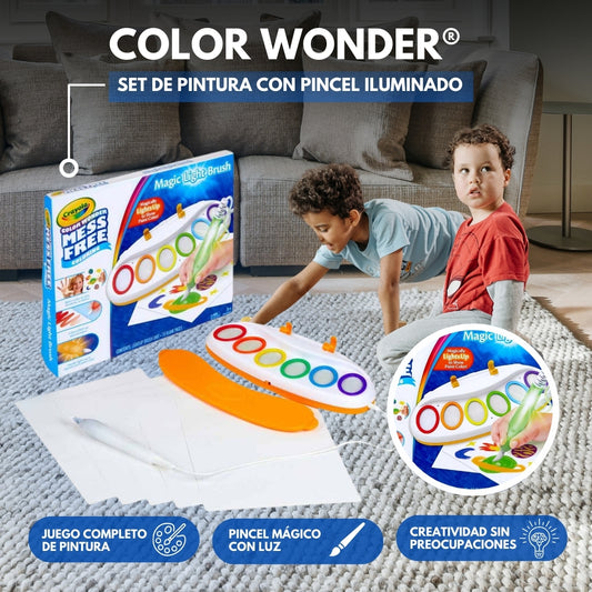 Color Wonder: Set de Pintura con Pincel Iluminado