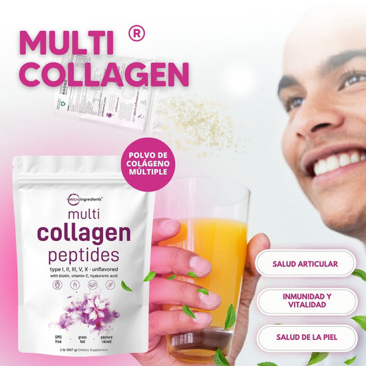 Multi Collagen: Polvo de Colágeno Múltiple