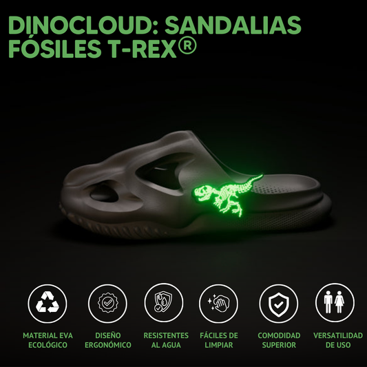 DinoCloud: Sandalias Fósiles T-Rex