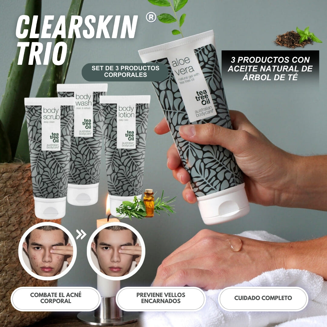 ClearSkin Trio: Set de 3 productos corporales