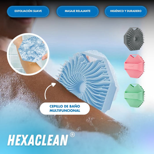 HexaClean: Cepillo de baño multifuncional