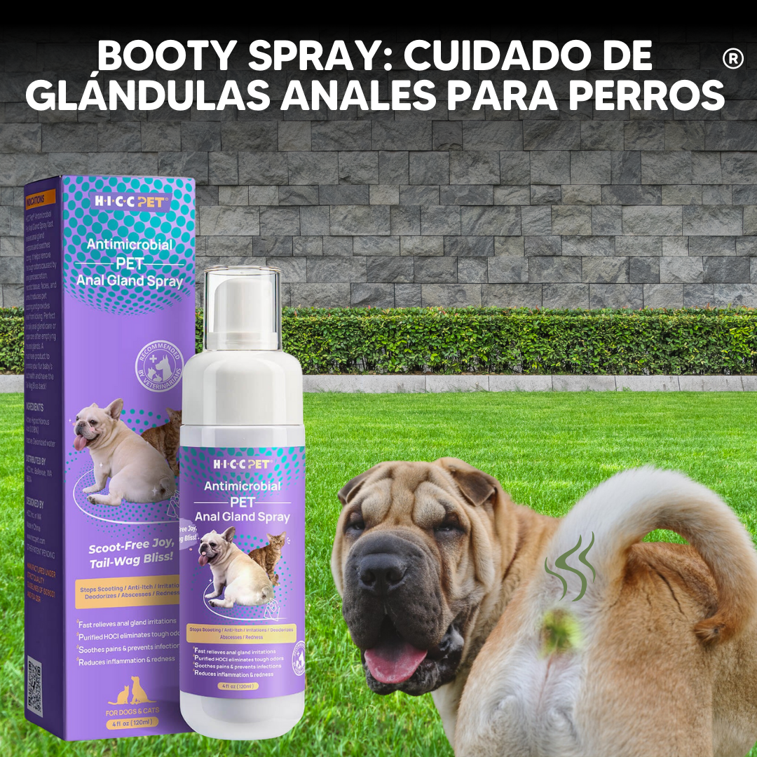 Booty Spray: Cuidado de Glándulas Anales para Perros