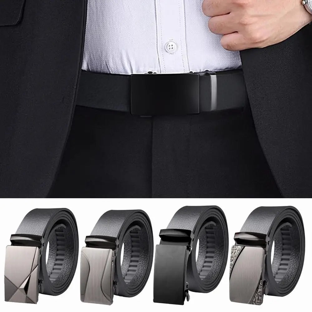 SmartBelt: Cinturón Automático de Cuero PU para Hombre - Estilo y Conveniencia con Cierre Perfecto