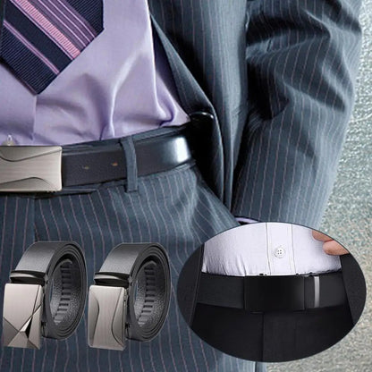 SmartBelt: Cinturón Automático de Cuero PU para Hombre - Estilo y Conveniencia con Cierre Perfecto