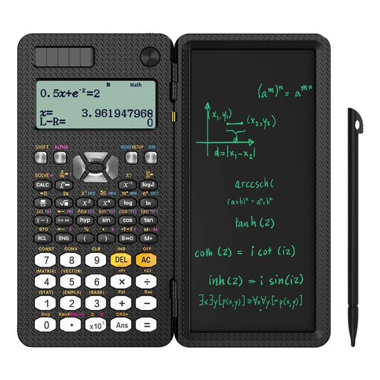 Calculadora Científica con bloc de notas LCD